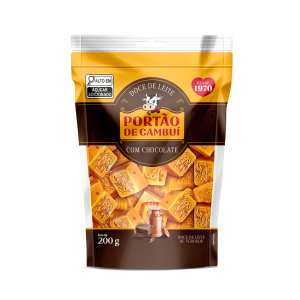 Doce de leite com chocolate em cubos 200g